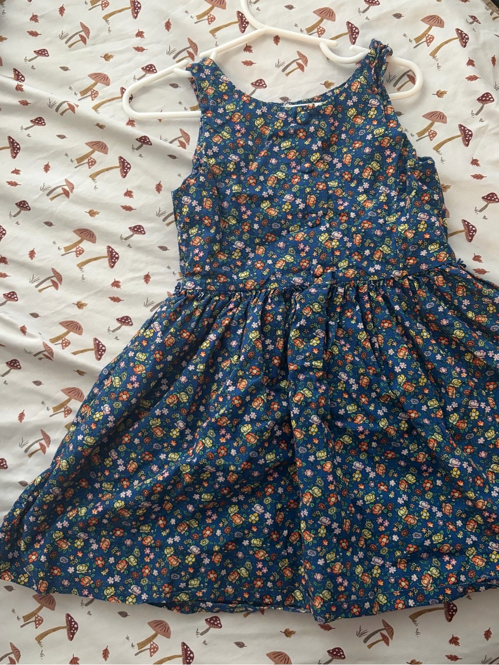 Ralph Lauren Navy Ditsy Prairie Cottagecore Floral Dress